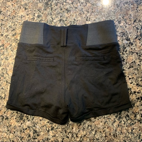Black Knit High Waist Shorts - Picture 6 of 6